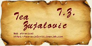 Tea Zujalović vizit kartica